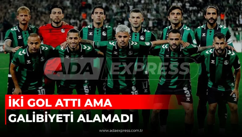 İKİ GOL ATTI AMA GALİBİYETİ ALAMADI